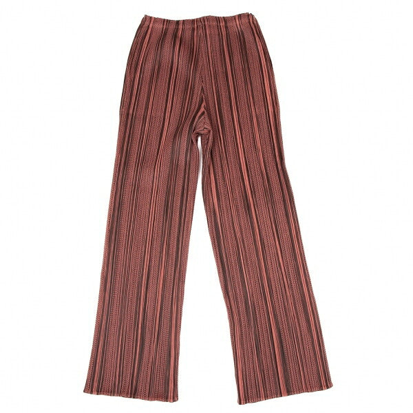 PLEATS PLEASE Multi Stripe Wide Pants Brown Size 1