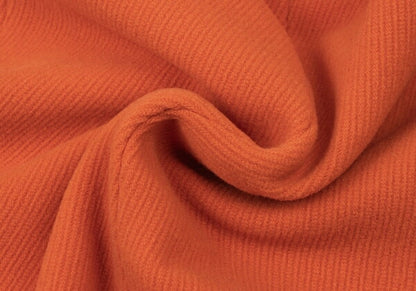 Max Mara WEEKEND Wool Pique Padded Pea Coat Orange Size 40