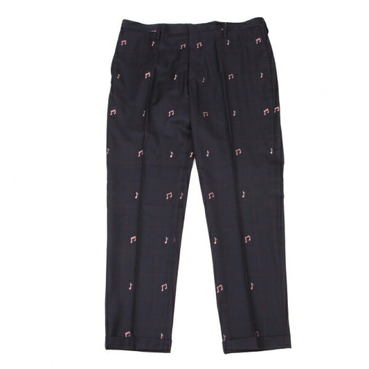 Paul Smith CARLO BARBERA Check Wool Pants Navy Size XXL