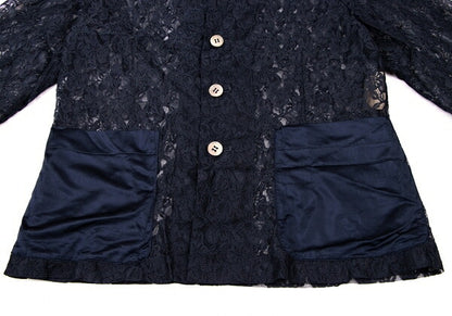 COMME des GARCONS Garment Dyed Poly Jacket Blue Size M