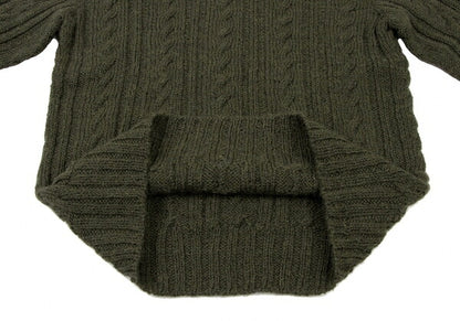 45rpm 45R umii908 Alpaca Blend Wool Cable Dark Green Sweater Size 2