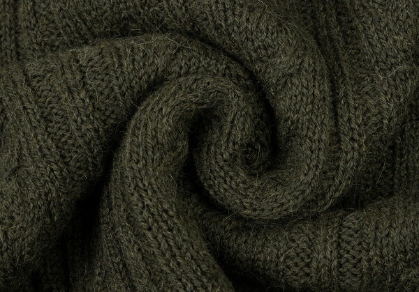 45rpm 45R umii908 Alpaca Blend Wool Cable Dark Green Sweater Size 2