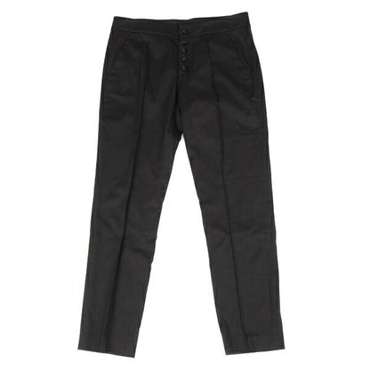 RED VALENTINO Covered Button Pintuck Pants Black Size 40