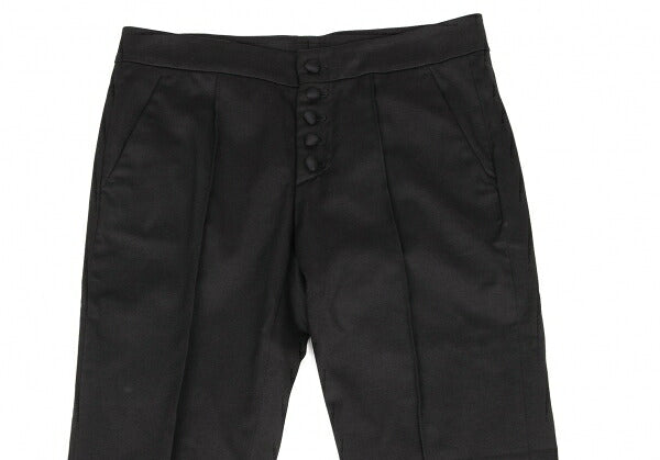 RED VALENTINO Covered Button Pintuck Pants Black Size 40