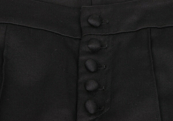 RED VALENTINO Covered Button Pintuck Pants Black Size 40