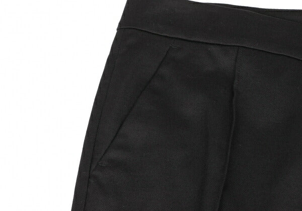 RED VALENTINO Covered Button Pintuck Pants Black Size 40