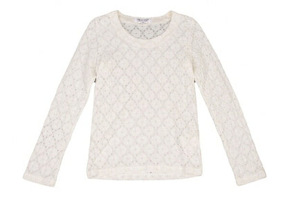 COMME des GARCONS Processed Cotton Lace Shirt White Size XS
