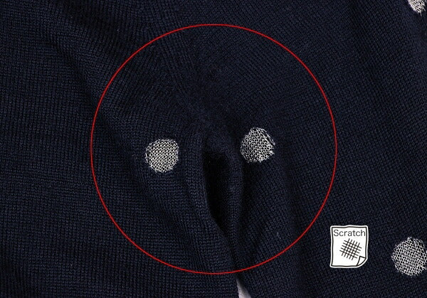 COMME des GARCONS Wool Sheer Dot Knit Sweater Size SS