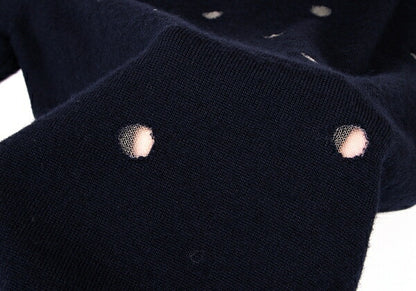 COMME des GARCONS Wool Sheer Dot Knit Sweater Size SS