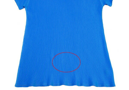 PLEATS PLEASE Mist Pleats Skipper Polo Blue Size 3