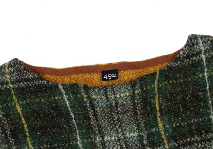 45rpm Wool Tartan Check Color Sweater Green/Yellow Size 0