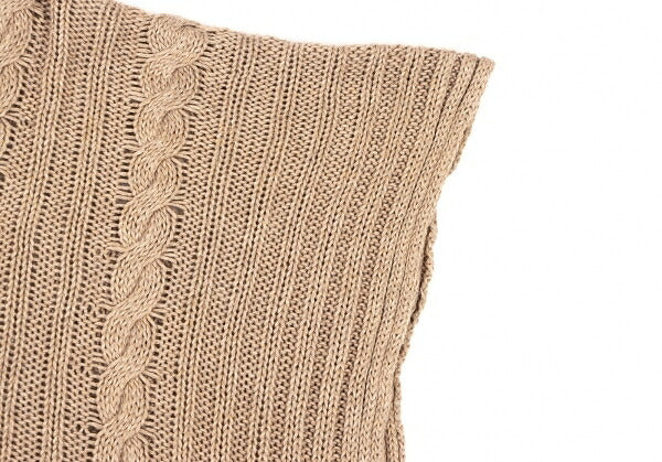 45rpm 45R Cotton Cable Knit Poncho Mocha Size M