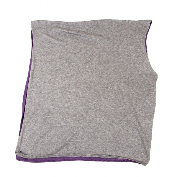 45rpm Bicolor Asymmetric Knit Poncho P/LG Size M