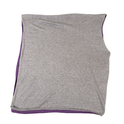 45rpm Bicolor Asymmetric Knit Poncho P/LG Size M