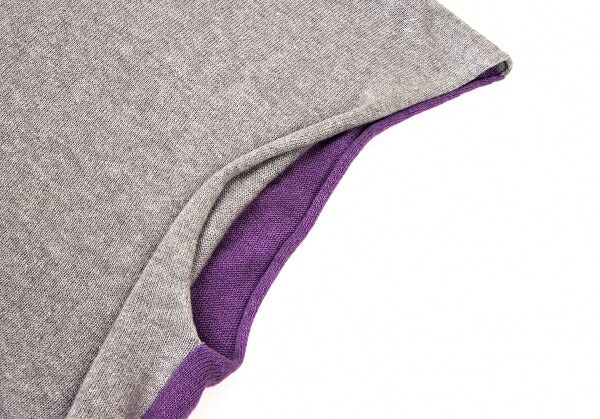 45rpm Bicolor Asymmetric Knit Poncho P/LG Size M