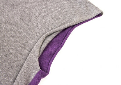 45rpm Bicolor Asymmetric Knit Poncho P/LG Size M