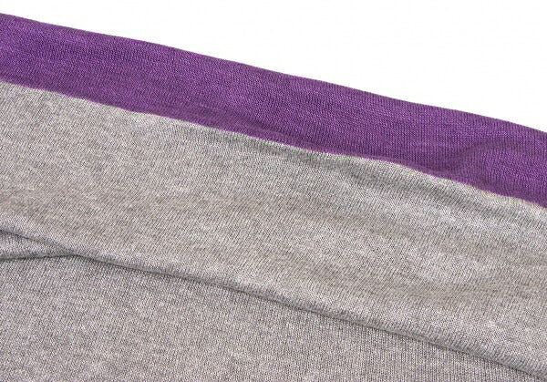 45rpm Bicolor Asymmetric Knit Poncho P/LG Size M