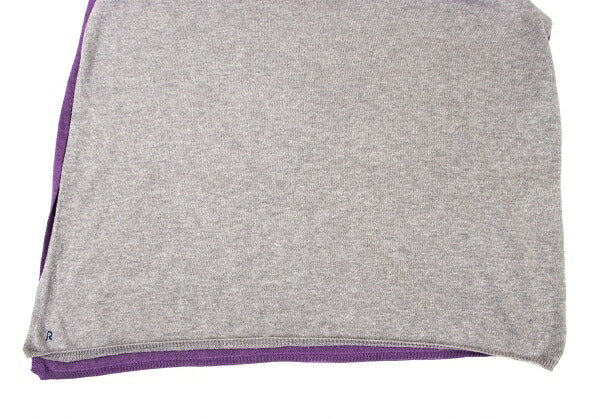 45rpm Bicolor Asymmetric Knit Poncho P/LG Size M