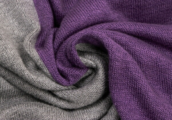 45rpm Bicolor Asymmetric Knit Poncho P/LG Size M