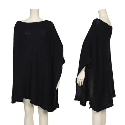 45rpm 45R Wool Irregular Knit Poncho Navy