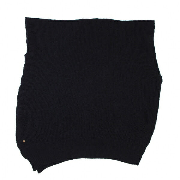 45rpm 45R Wool Irregular Knit Poncho Navy