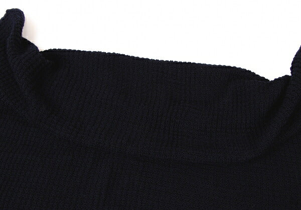 45rpm 45R Wool Irregular Knit Poncho Navy