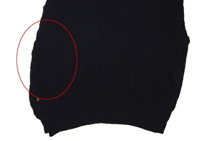45rpm 45R Wool Irregular Knit Poncho Navy