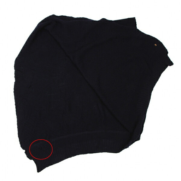 45rpm 45R Wool Irregular Knit Poncho Navy