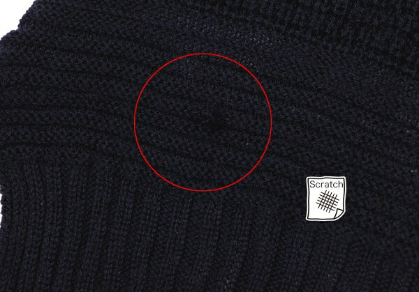 45rpm 45R Wool Irregular Knit Poncho Navy