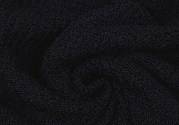 45rpm 45R Wool Irregular Knit Poncho Navy