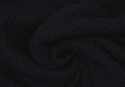 45rpm 45R Wool Irregular Knit Poncho Navy
