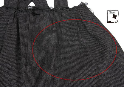 BLACK COMME des GARCONS Cut-Off Stripe Pants Gray Size S