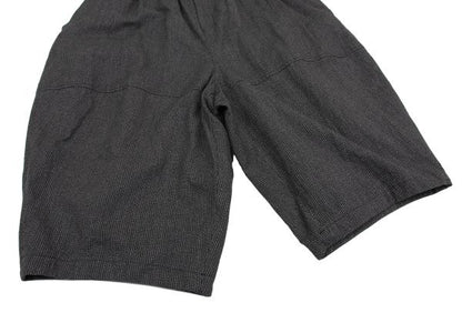 BLACK COMME des GARCONS Cut-Off Stripe Pants Gray Size S