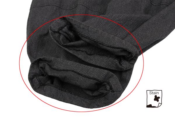 BLACK COMME des GARCONS Cut-Off Stripe Pants Gray Size S