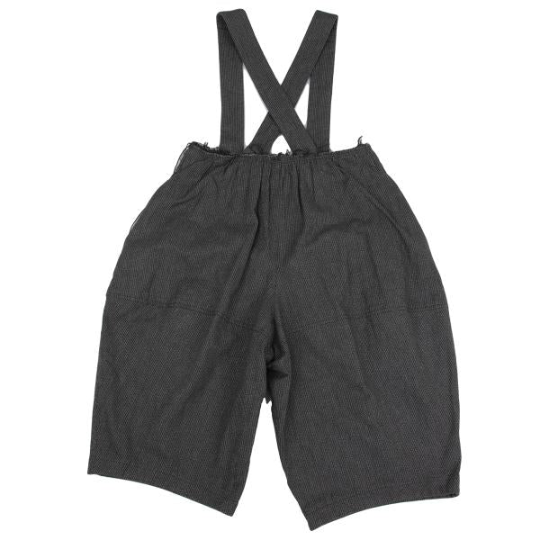 BLACK COMME des GARCONS Cut-Off Stripe Pants Gray Size S