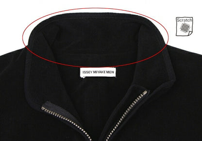 ISSEY MIYAKE MEN Fleece Zip Vest Black Size L