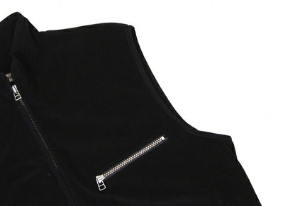 ISSEY MIYAKE MEN Fleece Zip Vest Black Size L
