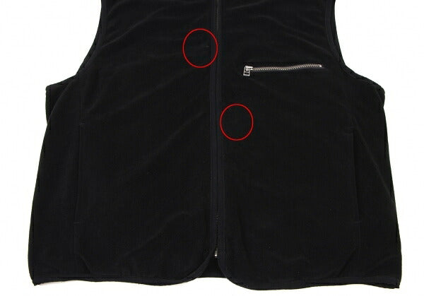 ISSEY MIYAKE MEN Fleece Zip Vest Black Size L