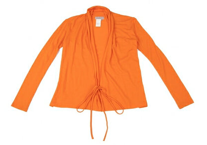 Yohji Yamamoto FEMME Wool Front Cardigan Orange Size 3