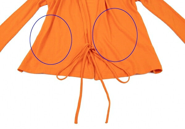 Yohji Yamamoto FEMME Wool Front Cardigan Orange Size 3