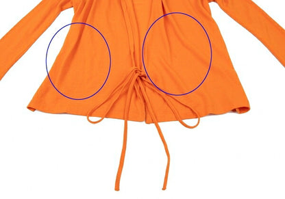 Yohji Yamamoto FEMME Wool Front Cardigan Orange Size 3