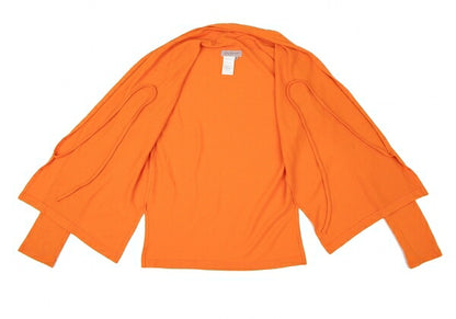 Yohji Yamamoto FEMME Wool Front Cardigan Orange Size 3