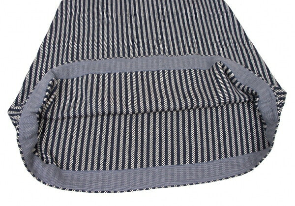 45rpm Indigo Dyed Stripe Weave Midi Skirt Blue Size 2
