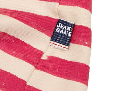 Jean's Paul GAULTIER Cotton Logo Stripe Pink White Size M