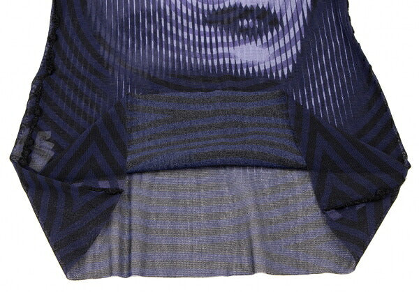 Jean Paul GAULTIER FEMME Geometric Face Top Black Size 40