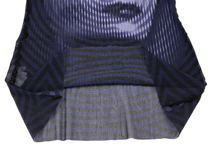 Jean Paul GAULTIER FEMME Geometric Face Top Black Size 40