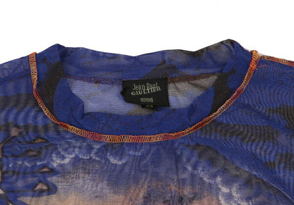 Jean Paul GAULTIER HOMME Spider Print Power Net Top Size 48