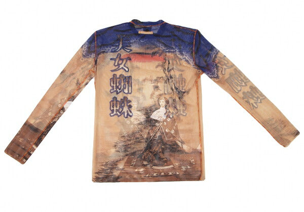 Jean Paul GAULTIER HOMME Spider Print Power Net Top Size 48