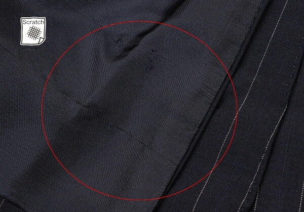 Sartoria Partenopea Wool Mohair Stripe 3B Navy White Jacket Size 46