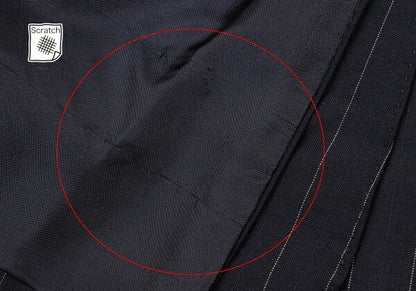 Sartoria Partenopea Wool Mohair Stripe 3B Navy White Jacket Size 46